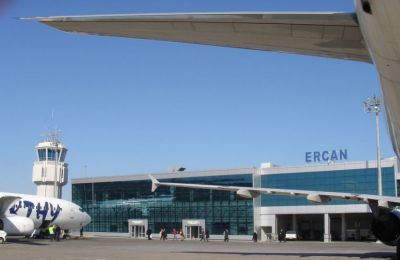Flights operate via Turkey to airport in island’s occupied north as part of tourism push. File photo