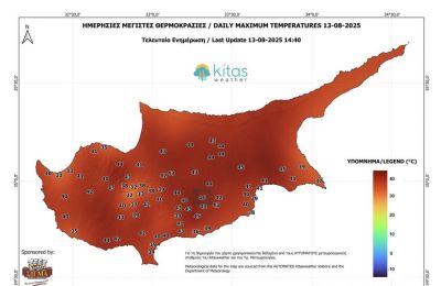 Cyprus sizzles as Lefkara hits near-record 46°C