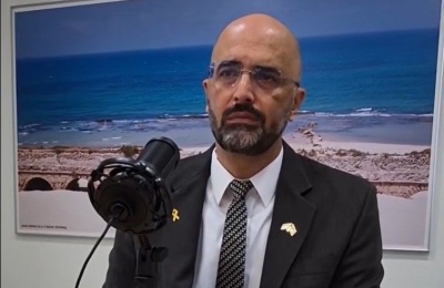 Opinion by Israeli Ambassador Oren Anolik. Photo screen captured from Israel in Cyprus Facebook video
