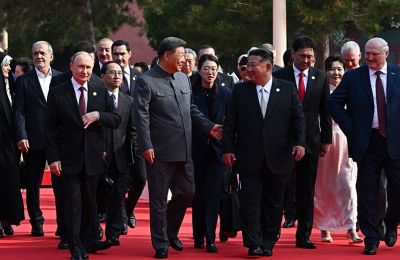 A new cold front? Xi, Putin and Kim walk shoulder to shoulder in Beijing.