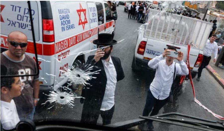 Six killed in Jerusalem shooting. Photo courtesy of Reuters