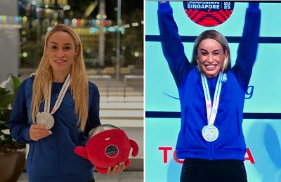 Pelendritou edges closer to another gold as Lukyanenko takes top spot in Singapore. Photo courtesy of Karolina Pelendritou Facebook
