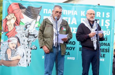 Palestinian ambassador emphasizes respect for Cyprus’s sovereignty and commitment to non-interference in its internal affairs. Photo courtesy of AKEL International Facebook