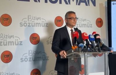 Erhürman secures decisive victory in occupied Cyprus vote, pledges unity and impartial governance. Photo screen captured from Ozgur Gazete Kibris video