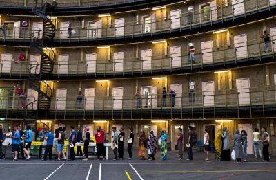 File photo of a of a Dutch prison where asylum seekers stay.  Courtesy BBC