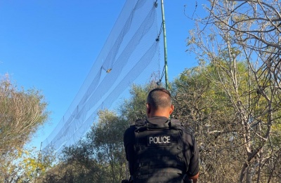 Police uncover seven dead birds and multiple nets, including devices mimicking bird calls. Photo credit: @BirdLifeCyprus Facebook