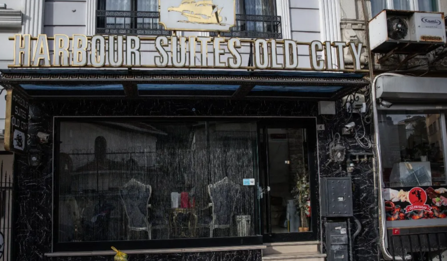 Photo of the hotel in Istanbul where the family died. Photo courtesy Chris McGrath/Getty Images