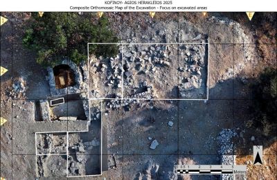 Finds Include a Medieval barrel-vaulted church, early Byzantine cemetery, and a 5th-7th century pottery production site. Photo credit: @DEPARTMENTOFANTIQUITIES Facebook