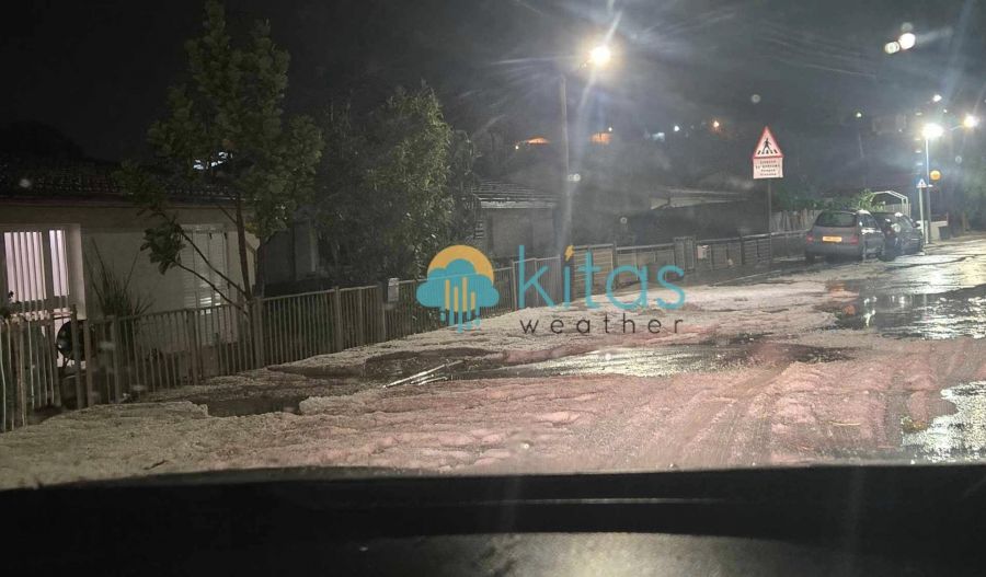 Sudden hailstorms blanket Limassol and Larnaca
