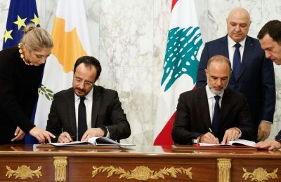 The first - preliminary - agreement on the delimitation of the EEZ between Cyprus and Lebanon was signed in 2007.