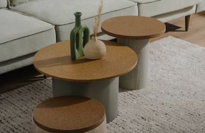 Cypriot startup turns olive pits into stylish, plastic-free furniture panels