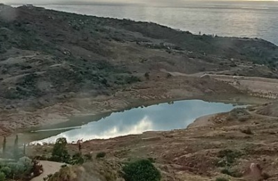 Despite rainfall, coastal areas see runoff to the sea, and overall dam capacity reaches only 9.4%. Photo credit: Ioannis Dimitriou via @kerofiloi.kiprou.weather.enthusiasts.cyprus Facebook