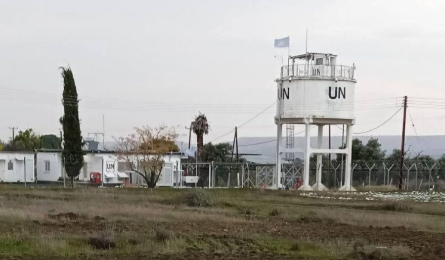 Incident occurred beside a UN outpost and was halted by heavy rain; matter reported to the United Nations and Cyprus Foreign Ministry