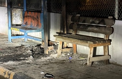 Police investigations underway as municipality condemns attack on public spaces. Photo credit: @Aradippou Facebook