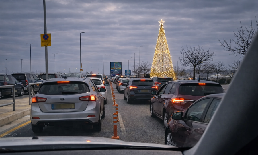 Larnaca Airport parking buckles under holiday traffic