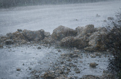 Police warn of soil debris and standing water between Paramali and Sotira. File photo