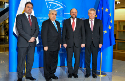 Throwback picture of President Christofias during Cyprus' stint at the EC Presidency in 2012.