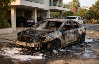 Blaze breaks out in parked vehicle owned by 40-year-old man shortly before 4 p.m. File photo