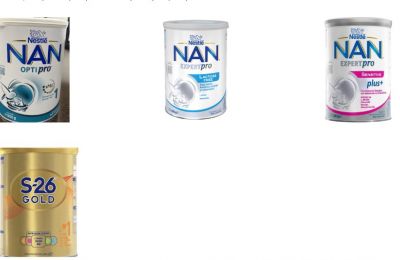 Parents urged to stop using affected batches and return products as investigations continue.