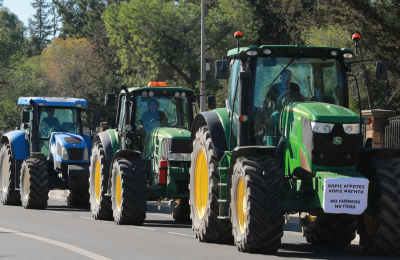 File photo of Cyprus farmers strike in December of 2025