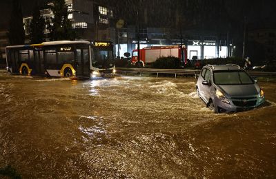 Two dead as heavy rains turn Athens streets into rivers