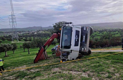 Truck driver arrested as police and labor inspectors investigate circumstances of incident. File photo 24news