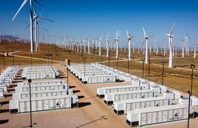 File photo of energy storage systems