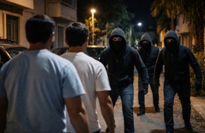 Police arrest 29-year-old suspect as investigators probe threats, assault, and €3,000 theft. AI photo