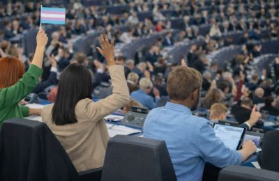 The resolution passed 340-141 ahead of the upcoming U.N. Commission on the Status of Women meeting in New York. Photo is AI