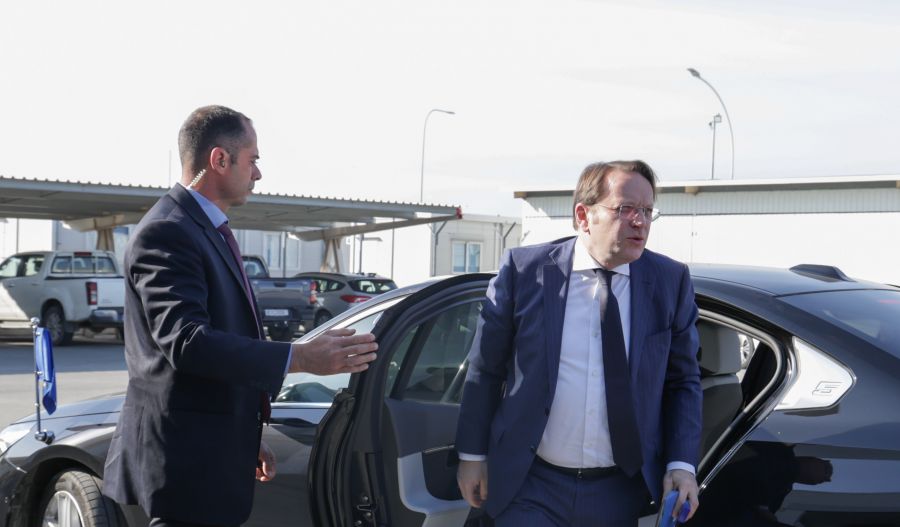 EU Commissioner for Animal Health and Welfare Mr. Oliver Varhelyi arrives in Nicosia