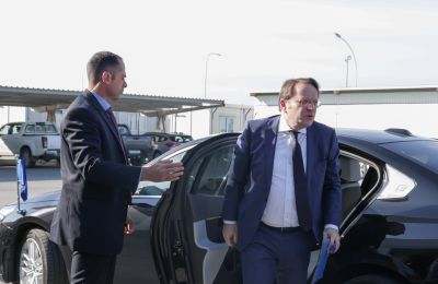 EU Commissioner for Animal Health and Welfare Mr. Oliver Varhelyi arrives in Nicosia