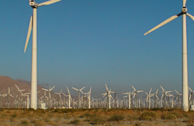 Stock photo Unsplash - Wind turbines in Palm Springs, CA, USA