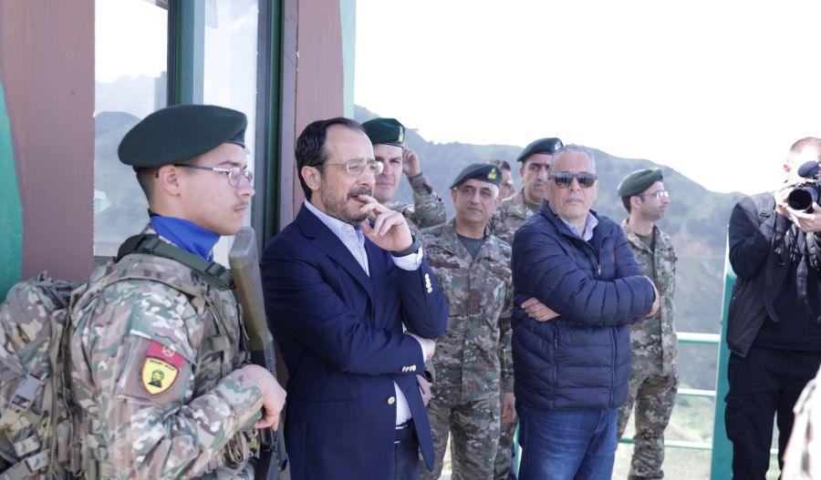 President outlines military upgrades and deterrence strategy as Cyprus navigates regional instability and ongoing division. Photo credit: PIO