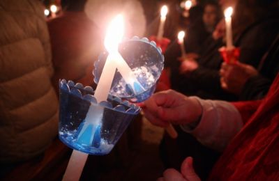 The idea of resurrection collides with modern conflict in a fractured world. File photo