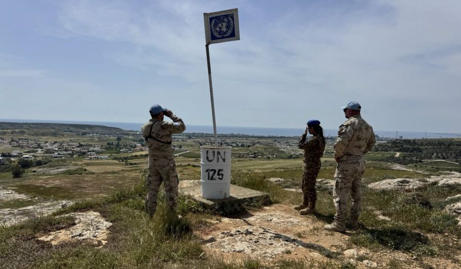 UN peacekeepers maintain strong presence with patrols and road closures. Photo credit: @UNFICYP Facebook