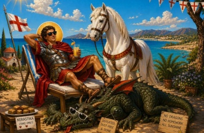 A nameday bonanza for every George and the island’s luckiest students. Image is AI