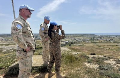 UNFICYP intervenes to maintain calm and preserve status quo in sensitive area. Photo credit: @UNFICYP Facebook