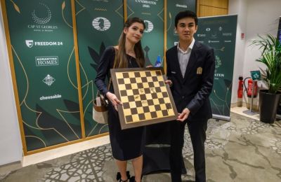 Olga Mikhailina and Javokhir Sindarov.