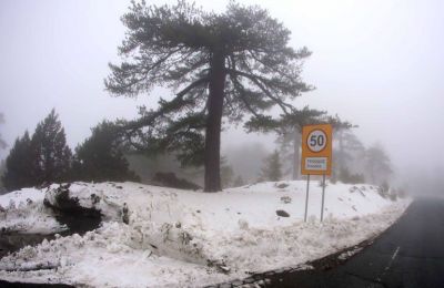 Snow in May? Troodos wakes up to rare spring snowfall