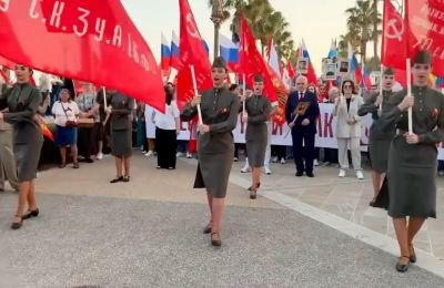 Wreath-laying ceremonies, motor rallies and concerts took place to mark the 81st anniversary of Victory Day. Photo credit: Russian Embassy in Cyprus Facebook