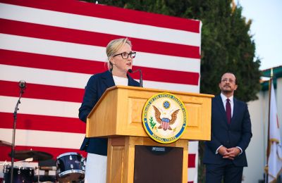 Farewell message comes as Davis prepares to conclude her diplomatic career after assignments in Cyprus and Ukraine. Photo credit: @USEmbassyCyprus Facebook