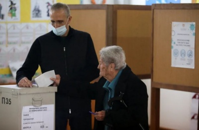 Maronite voters to cast separate ballots for community representative at Kykkos school. Photo credit: Yiannis Kourtoglou/Reuters
