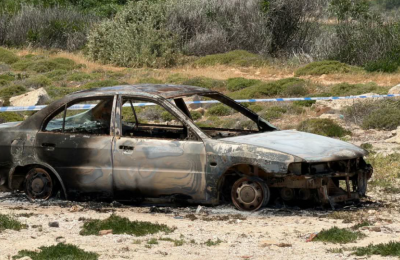 Bullet wound killed 77-year-old found in burned car in Liopetri