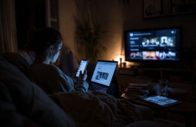 Platforms continue promising a better user experience while demanding more sharing and more noise from people already stretched to their limit. Image is AI