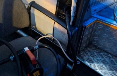 Customs officers found diesel purchased in the occupied areas being transferred from a mini bus into other company vehicles.