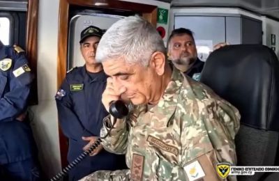 Cyprus, Greece warships train together in offshore military exercise (video)