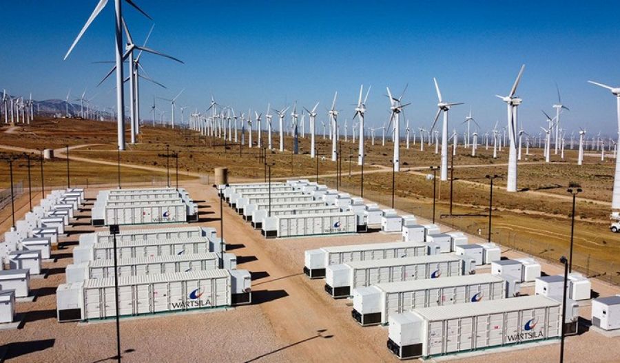 File photo of battery storage infrastructure