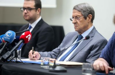 The former president disputes claims involving political funding, Russian businessmen, and offshore dealings, insisting the evidence does not support the conclusions reached. Photo: Filippos Christou