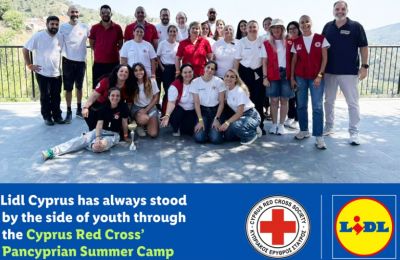 Lidl Cyprus consistently supports youth through the Cyprus Red Cross Society’s Pancyprian Camp 