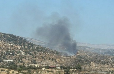 Fire began at landfill before spreading into dry vegetation. Photo credit: Atlas Fireteam Facebook